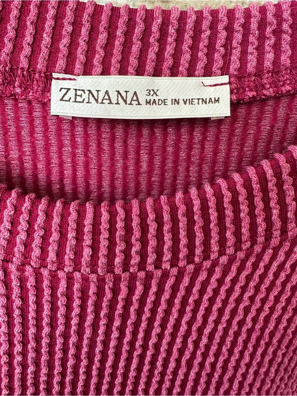 Zenana Ribbed Pant Set
Cabernet 
Size 3X - Picture 2 of 3